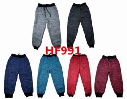 72 of Kids Fur Lined Pants Size Assorted