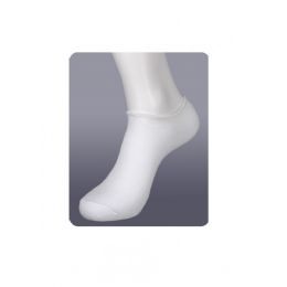 144 Wholesale Kids White No Show Sports Socks Size 6-8