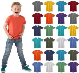 72 Pieces Kids Youth Cotton Assorted Colors T Shirts Assorted Sizes - Boys T Shirts
