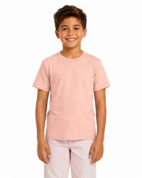 24 Pieces Kids Youth Cotton Light Pink T Shirts Size Medium - Boys T Shirts