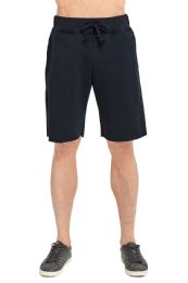 12 Wholesale Knocker Men's Fleece Shorts In Black Size Xx Large