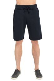 24 Pieces Knocker Men's Fleece Shorts In Black Size 3xlarge - Mens Shorts
