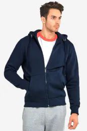 12 Pieces Knocker Men's Heavy Weight Zipper Hoodie Size L - Mens Sweat Shirt