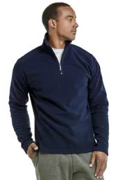 12 Wholesale Knocker Men's Polar Fleece Quarter Pullover Size xl