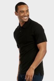 30 of Knocker Men's Slim Polo Shirt In Black Size Medium