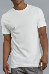 144 Pieces Knocker Men's White T-Shirts Size L - Mens T-Shirts