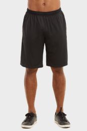 12 Wholesale Knocker Mens Athletic Shorts In Black Size Large