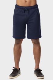 12 of Knocker Mens Lightweight Terry Shorts In Navy Size Large