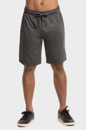 Knocker Mens Lightweight Terry Shorts In Charcoal Grey Size Medium