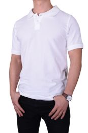 30 of Mens Slim Polo Shirt In White Size X Large
