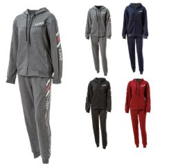 24 Pieces Ladies 2pc Love Furlined Set Assorted Size S/M - Women's Active Wear Sets