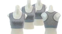 48 Pieces Ladies' Cotton Sports Bra Size xl - Womens Bras And Bra Sets