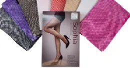 48 Units of Ladies' Fishnet Pantyhose Queen Size In Purple - Girls Socks & Tights