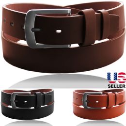 24 Pieces Leather Belts For Men Color Tan - Belts