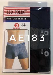 60 Pieces Leo Foldo Comfort Boxer Trunks Size L - Mens Underwear