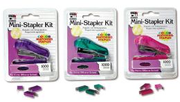 144 Bulk Stapler Mini W/staples Asst
