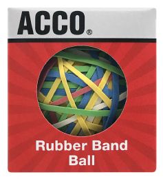 12 Bulk Acco Rubberband Ball