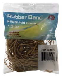 144 Bulk Rubber Bands Natural 1.5oz Bag