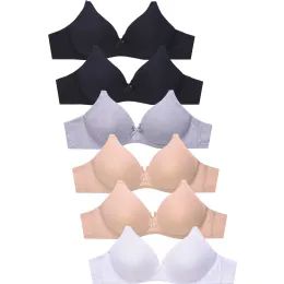 288 of Mamia Ladies No Wire Cotton Plain Bra B Cup