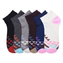 432 Pairs Mamia Spandex Socks (crest) 2-3 - Womens Ankle Sock