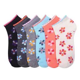 432 Pairs Mamia Spandex Socks (scpetal) 9-11 - Girls Ankle Sock