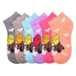 432 Pairs Mamia Spandex Socks (socute) 6-8 - Womens Ankle Sock