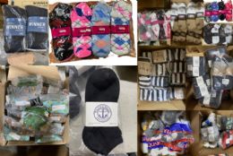 Mega Sock Pallet Deal Mens Woman And Children Mix Socks - All Kinds Of Socks Bulk Buy