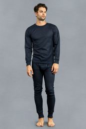 36 of Men's Thermal Top And Bottom Set Color Navy Size L