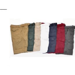 12 Pieces Men's Cargo Shorts Beige Color - Mens Shorts