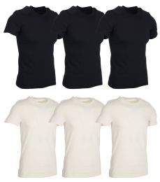 Men's Cotton Short Sleeve T-Shirt Size 3xlarge - Black And White
