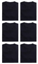 24 of Men's Cotton T-Shirt In Solid Black Size 3xlarge