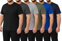 Men's Dark Eversoft Cotton Short Sleeve Crew Neck Lightweight T-Shirt Size 5xlarge