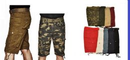 12 Wholesale Men's Fashion Cargo Shorts