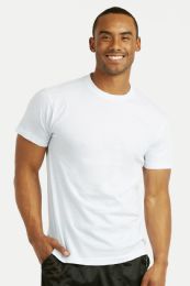72 Pieces Men's White T Shirts Size M - Mens T-Shirts