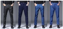 12 Pieces Men's Fleece Lined Jeans In Assorted Colors Package aa - Mens Jeans