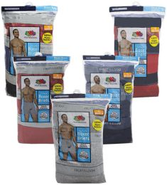 24 Wholesale Men's Fruit Of The Loom 3 Pack Boxer Brief, Size 3xl