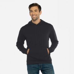 24 Pieces of Men's Laguna Sueded Hoodie Sweat Shirt Black Size 2X-Large