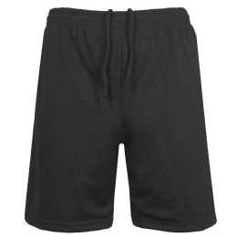 24 Pieces Men's Lightweight Breathable Moisture Wicking Mesh Shorts Black 2xLarge - Mens Shorts