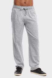 36 Wholesale Men's Lightweight Fleece Sweatpants In Heather Grey Size M