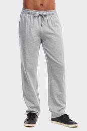 36 of Men's Lightweight Fleece Sweatpants In Heather Grey Size 3xl