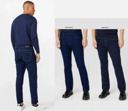 12 Pieces Men's Net Denim Streatchy Jeans In Dark Blue Package A - Mens Jeans