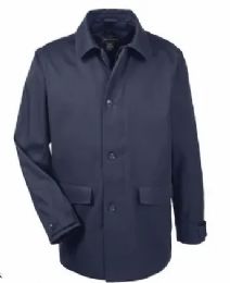 12 Bulk Men's Plus Size Twill Coat - Navy Only