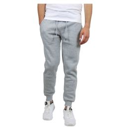 24 Packs Men's Premium Fleece Jogger Sweatpants Heather Gray Size 3XL - Mens Sweatpants