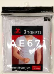 24 Pieces Men's T Shirt V Neck Size M - Mens T-Shirts