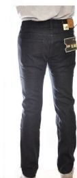 24 of Men's Trendy Fashion Jeans Size Scale 32-42 Color Black