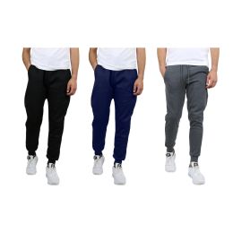 6 of Mens 3 Pack Modern Fit Classic Fleece Jogger Sweatpants Xlarge