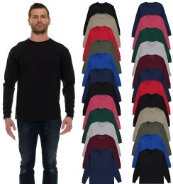 Mens Assorted Dark Colors Long Sleeve T-Shirt Size Medium