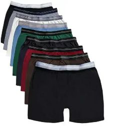 Mens Cotton Underwear Boxer Briefs In Assorted Colors Size Medium