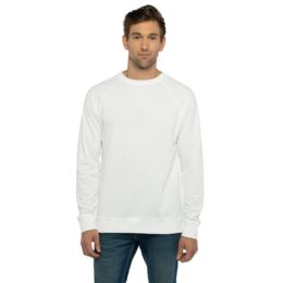 24 Pieces of Mens Crew Neck Sweatshirts White Size 3X-Large