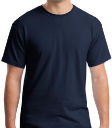 36 Wholesale Mens Cotton Short Sleeve T Shirts Solid Navy Blue Size Large